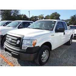 2011 FORD F150 XL EXTENDED CAB PICKUP, S/N 1FTEX1CM5BFB46903, V6 gas, A/T, A/C, odometer reading 53,