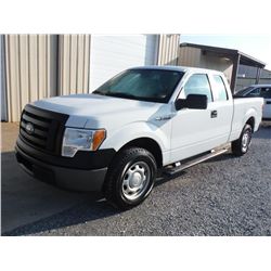 2011 FORD F150 XL EXTENDED CAB PICKUP, S/N 1FTEX1CM7BFB05401, V6 gas, A/T, A/C, odometer reading 58,