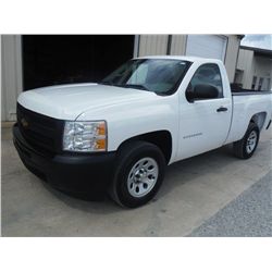 2011 CHEVROLET SILVERADO 1500 PICKUP, S/N 1GCNCPEA5BZ271643, V8 gas, A/T, A/C, odometer reading 49,5