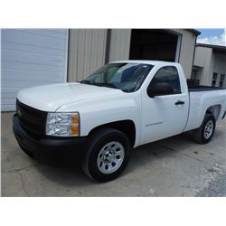 2011 CHEVROLET SILVERADO 1500 PICKUP, S/N 1GCNCPEA5BZ268757, V8 gas, A/T, A/C, odometer reading 58,9