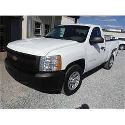 2011 CHEVROLET SILVERADO 1500 PICKUP, S/N 1GCNCPEA6BZ271151, V8 gas, A/T, A/C, odometer reading 72,7