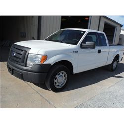 2010 FORD F150 XL EXTENDED CAB PICKUP, S/N 1FTFX1CV7AKB68341, V8 gas, A/T, A/C, odometer reading 46,