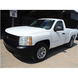 2008 CHEVROLET SILVERADO 1500 PICKUP, S/N 1GCEC14098Z285494, V8 gas, A/T, A/C, odometer reading 27,7