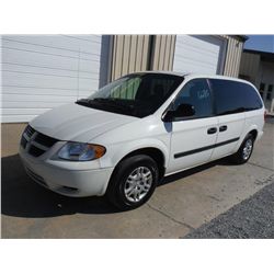 2007 DODGE CARAVAN, S/N 1D4GP24E97B213879, V6 gas, A/T, A/C, odometer reading 44,714 miles