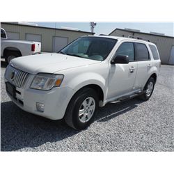 2010 MERCURY MARINER 4X4, S/N 4M2CN9BG7AKJ28703, V6 gas, A/T, A/C, odometer reading 72,607 miles