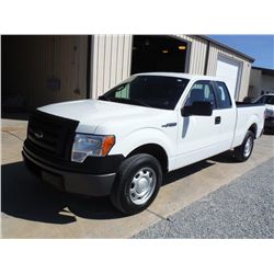 2012 FORD F150 XL EXTENDED CAB PICKUP, S/N 1FTEX1CM8CFB27120, V6 gas, A/T, A/C, odometer reading 49,