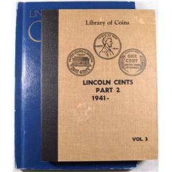 (2)- COMPLETE LINCOLN CENT BOOKS 1941-1974, MINUS 1955-D,