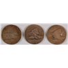 Image 1 : LOT of (3) FLYING EAGLE CENTS, G / VG