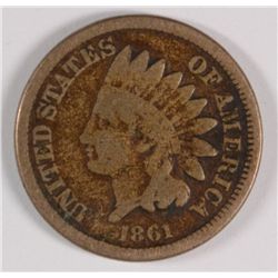 1861 INDIAN HEAD CENT, VG