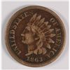 Image 1 : 1863 INDIAN HEAD CENT, FINE+, DETAILS