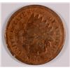 Image 1 : 1872 INDIAN HEAD CENT, GOOD DAMAGED / CLEANED