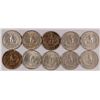 Image 2 : LOT of (10) SILVER WASHINGTON QUARTERS