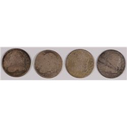 LOT of (4) CAPPED BUST DIMES