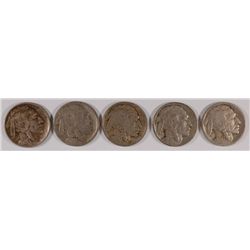 BUFFALO NICKEL LOT (5)