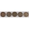 Image 2 : BUFFALO NICKEL LOT (5)
