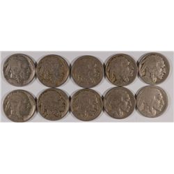 BUFFALO NICKEL LOT (10)