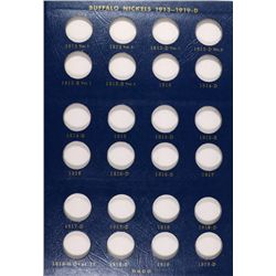 PARTIAL BUFFALO NICKEL SET 1924 THRU 1938D