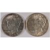 Image 1 : LOT OF (2) PEACE SILVER DOLLARS 1926 MS62, 1926-D AU55
