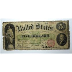 1862 OBSOLETE BANK NOTE, (NEW YORK)