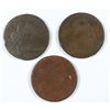 Image 1 : LOT OF 3 DRAPED BUST LARGE CENTS LOWER GRADE 1798, 1880/79, 1802