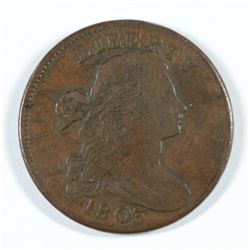 1803 DRAPED BUST LARGE CENT VF SCRATCHES ON OBVERSE
