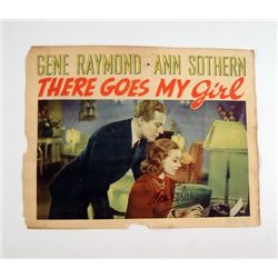 There Goes My Girl Original Lobby Card Signed By Ann Sothern