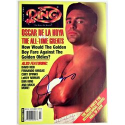 Oscar De La Hoya Signed Ring Magazine