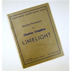 Limelight Original World Premiere Program & Chaplin Signature