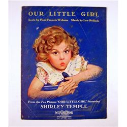 Our Little Girl Shirley Temple Original Title Sheet Music