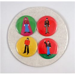 Beatles Yellow Submarine Original Set Of Buttons