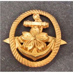 WW2 IMPERIAL JAPANESE NAVAL CAP BADGE INSIGNIA
