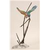 Image 1 : A Royal Doulton Limited Edition Kingfisher, on bronzed supports and crystal glass base, 44 cm  Se...