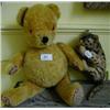 Image 1 : A Blonde Plush Teddy Bear, and a soft leopard (2)...