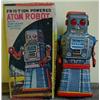 Image 1 : A Japanese Tinplate Atom Robot, (boxed)...
