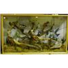 Image 1 : Taxidermy: A case of exotic birds, in a display case, by J Dickinson, Grimesthorpe, 146 cm  £150-...