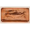 Image 1 : A Newlyn Copper Rectangular Pin Tray, embossed a fish, 12 cm  See illustration  £60-80...