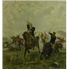 Image 1 : A Victorian Coloured Engraving, Floreat Etona (battle of Laing's Neck)  £40-60...