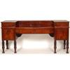 Image 1 : An Early 19th Century Scottish Mahogany Sideboard, having a bow front central section flanked by...