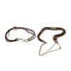 Image 8 : Two Biedermeier Woven Hair Chains, around 1870