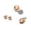 Image 9 : Three-piece Gold Jewellery Set with Shell Cameo, Italy, 20th C