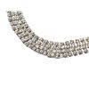 Image 3 : Iridescent White Rhinestones Necklace, 1950s