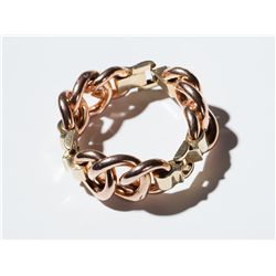 Bracelet in rose gold and gold in the classical 50ies look
