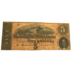 $5 U.S. Confederate Note