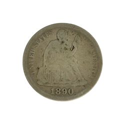 1890 Liberty Seated Dime Coin