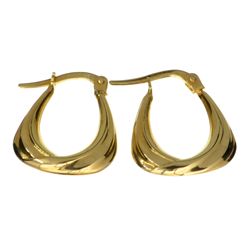 Exquisite 14 kt. Gold, Hoop Earrings