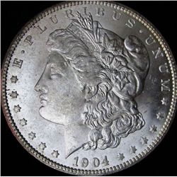 1904 Morgan Dollar AU 55