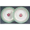Image 1 : DERBY AND ASSOCIATED FACTORIES - A pair of Derby plates, painted with spray of three pink roses,...