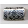 Image 1 : BIJOUTERIE - A 19th century Russian silver and niello snuff box, the sides and back with scrolli...