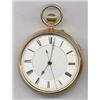 Image 1 : JEWELLERY AND WATCHES - An 18ct gold pocket watch, with stopwatch function, the white enamelled...