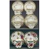 Image 1 : BRITISH PORCELAIN - Four Copelands coffee cups and saucers, spirally fluted and painted with fes...